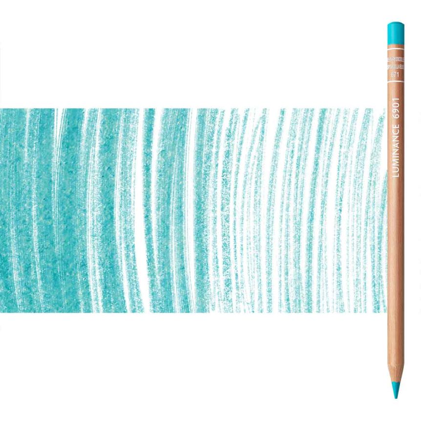 Caran d'Ache Luminance 6901 Lightfast Pencil No. 671 – Chrysocolla Blue