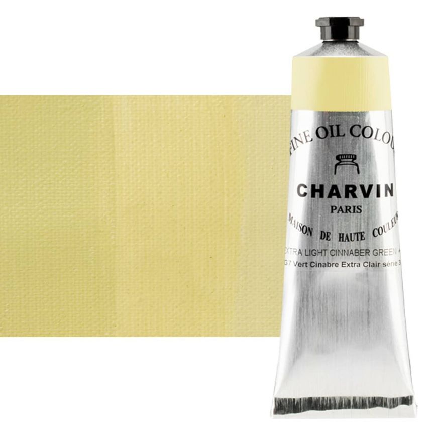 Charvin Fine Oil Paint, Cinnabar Green Extra Light - 150ml