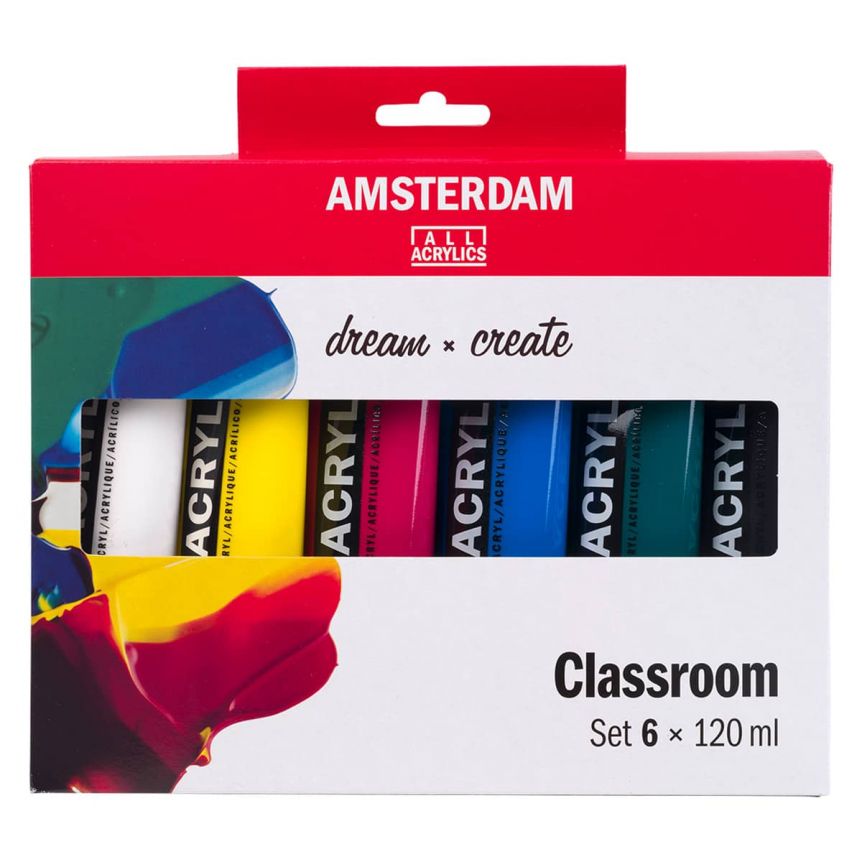 Amsterdam Acrylic Standard Classroom Set of 6, 120ml