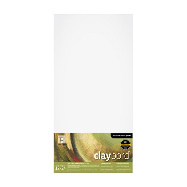 Ampersand Claybord Panel 1/8" 12" x 24" Jerry's Artarama