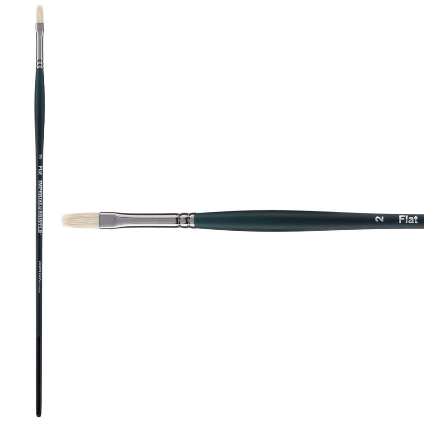 Imperial Professional Chungking Hog Bristle Brush, Flat Size #2