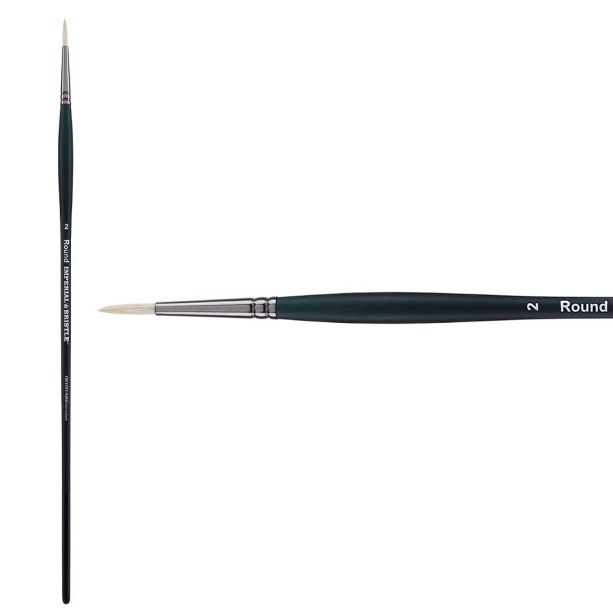 Imperial Professional Chungking Hog Bristle Brush, Round Size #2