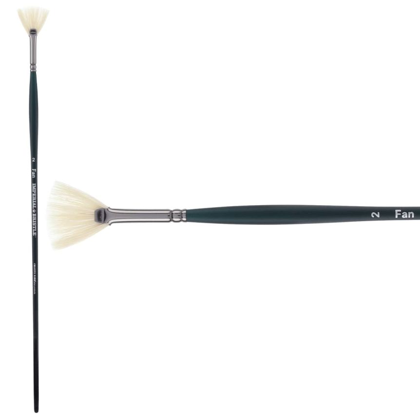 Imperial Professional Chungking Hog Bristle Brush, Fan Size #2