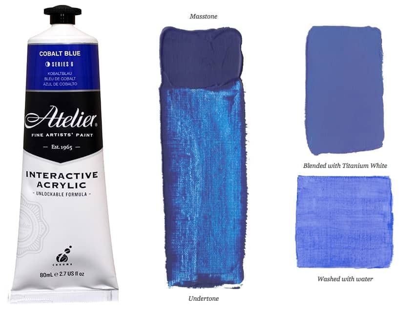 Chroma Atelier Interactive Artists Acrylic Cobalt Blue 80 ml Jerry's
