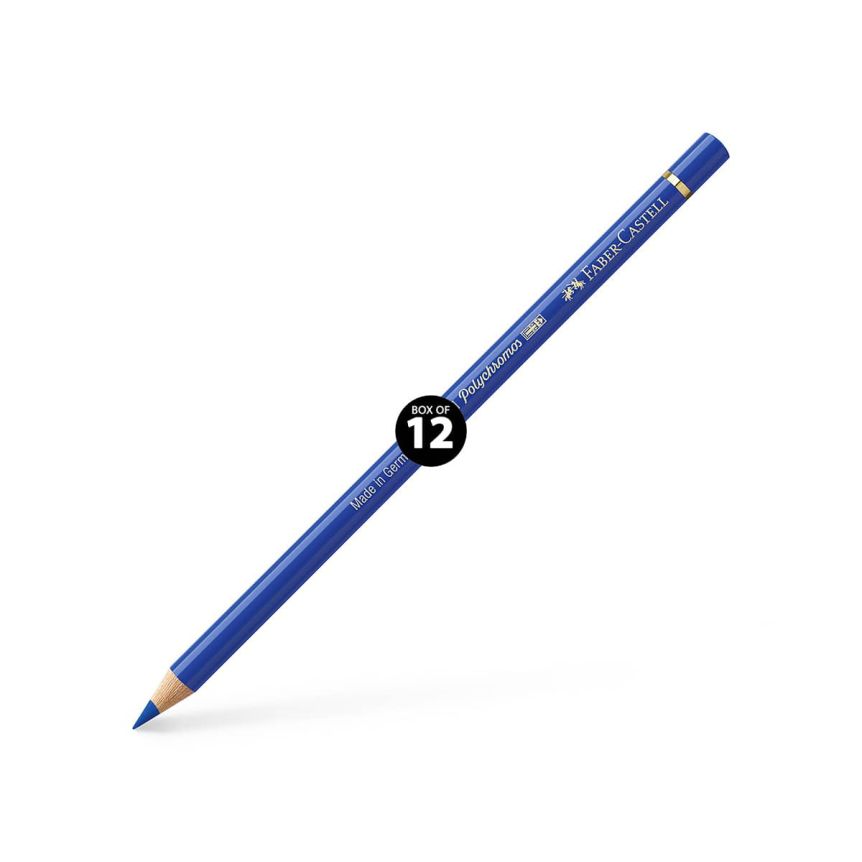 Faber-Castell Polychromos Pencil, No. 143 - Cobalt Blue (Box of 12)