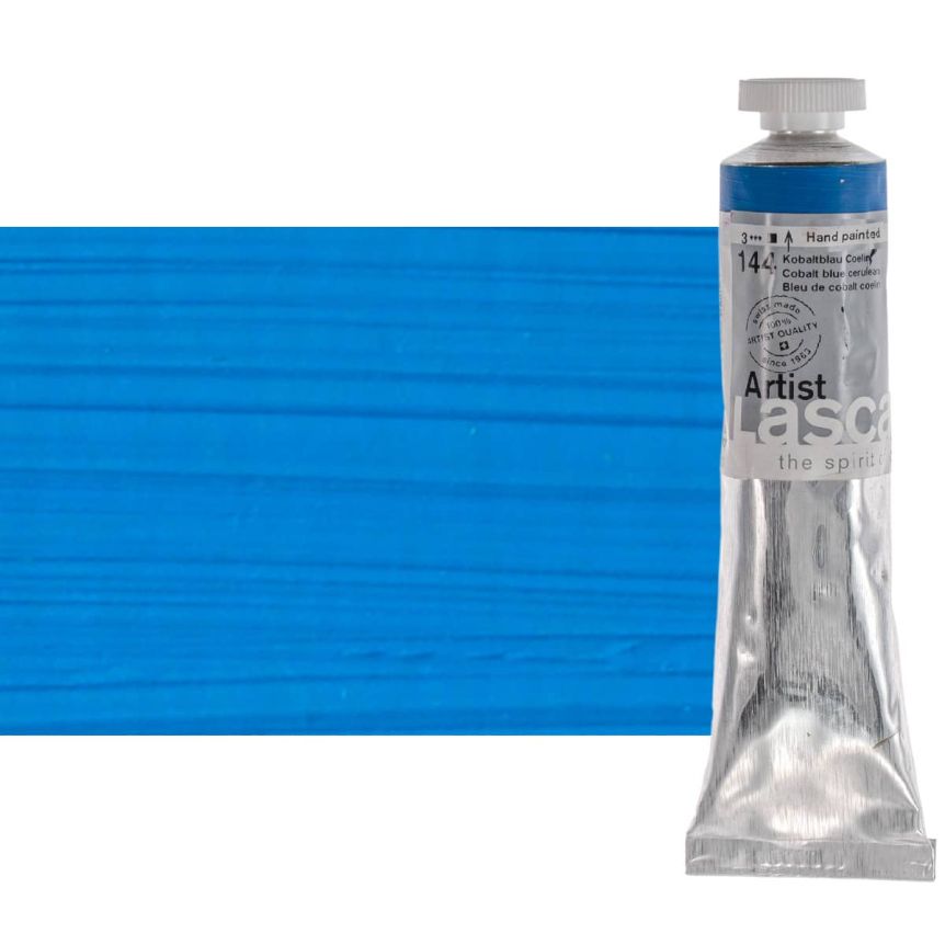 Lascaux Thick Bodied Artist Acrylics Cobalt Blue Cerulean 45 ml