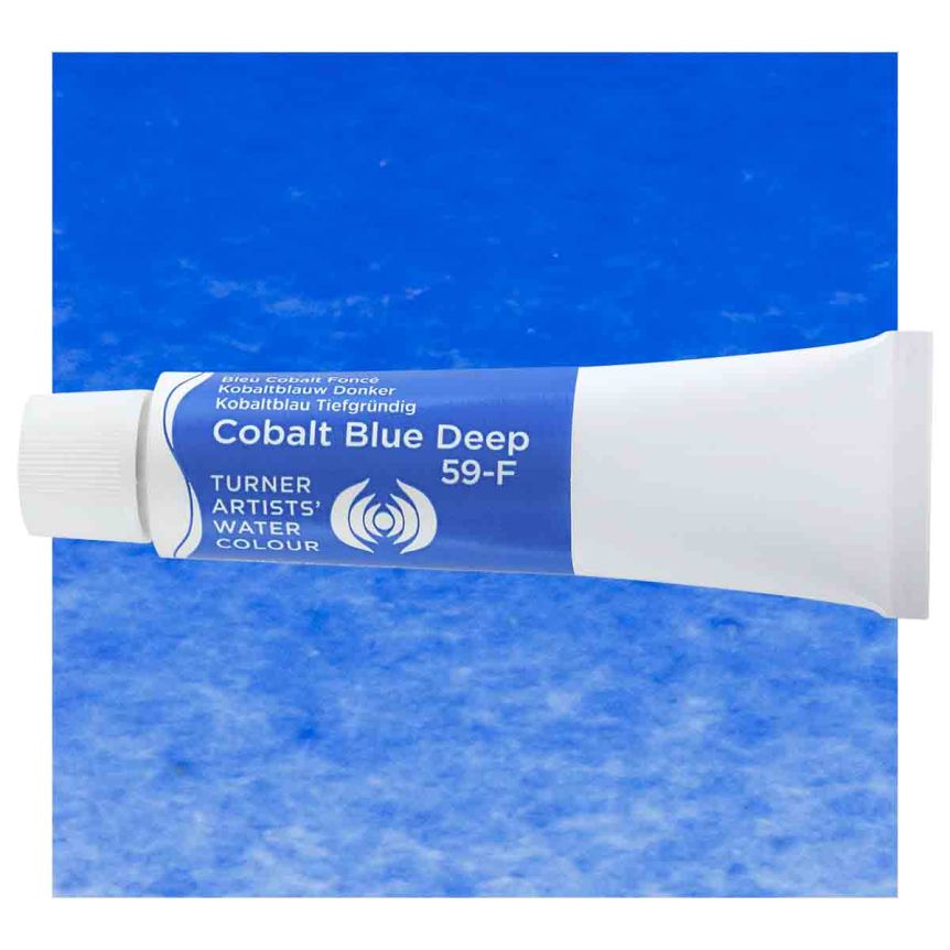 Turner Professional Watercolor - Cobalt Blue Deep, 15ml Tube