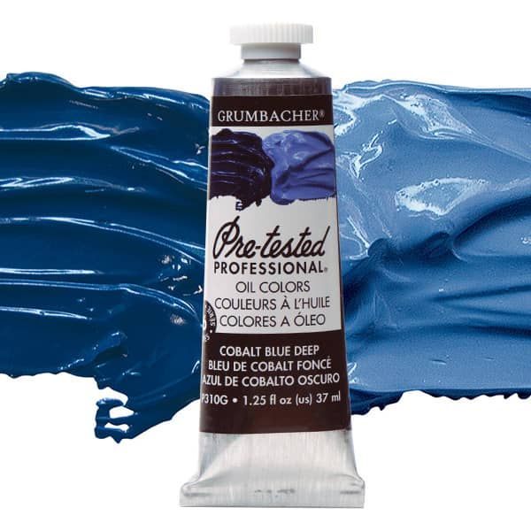 Grumbacher Pre-Tested Oil Color 37 ml Tube - Cobalt Blue Deep