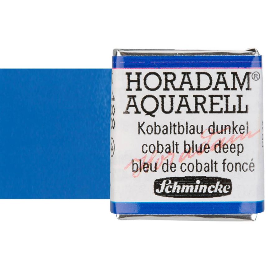 Schmincke Horadam Half-Pan Watercolor Cobalt Blue Deep