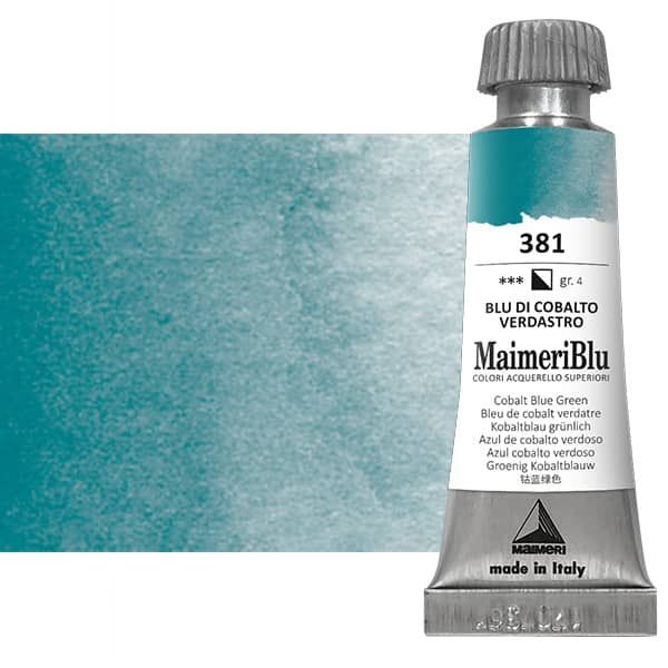 Maimeri-Blu Superior Watercolor - Cobalt Blue Green, 12ml