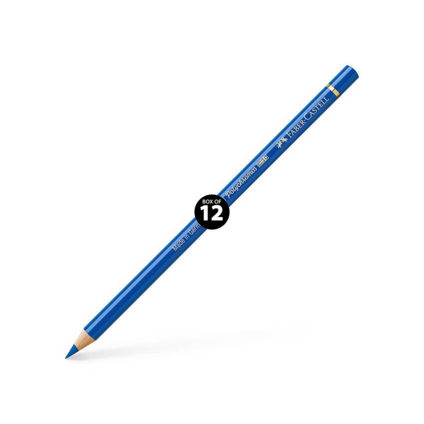 Faber-Castell Polychromos Pencil, No. 144 - Cobalt Blue Greenish (Box of 12)