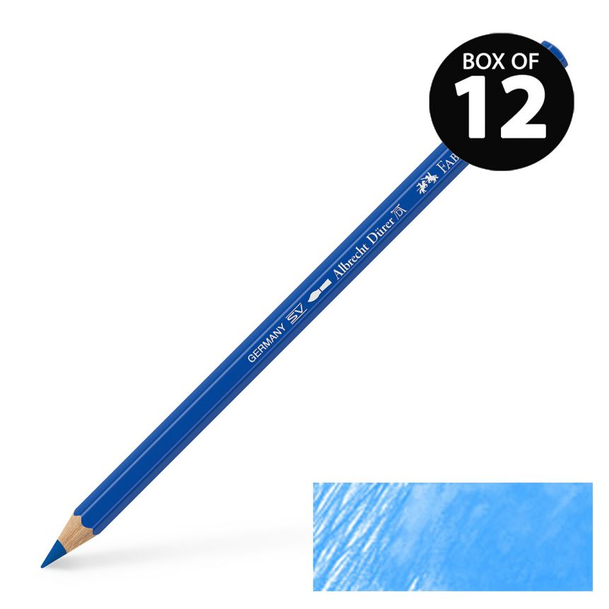 Albrecht Durer Watercolor Pencils Cobalt Blue Greenish - No. 144 , Box of 12