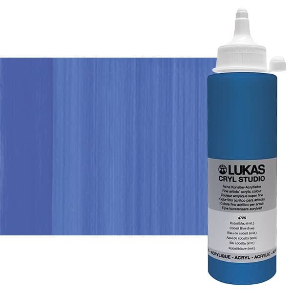 Cryl Studio Acrylic Paint - Cobalt Blue Hue, 250ml Bottle