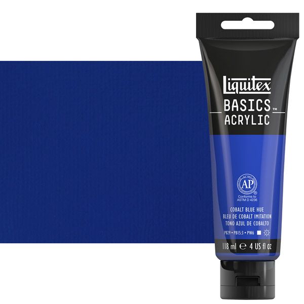 Liquitex Basics Acrylic Paint Cobalt Blue Hue 4oz