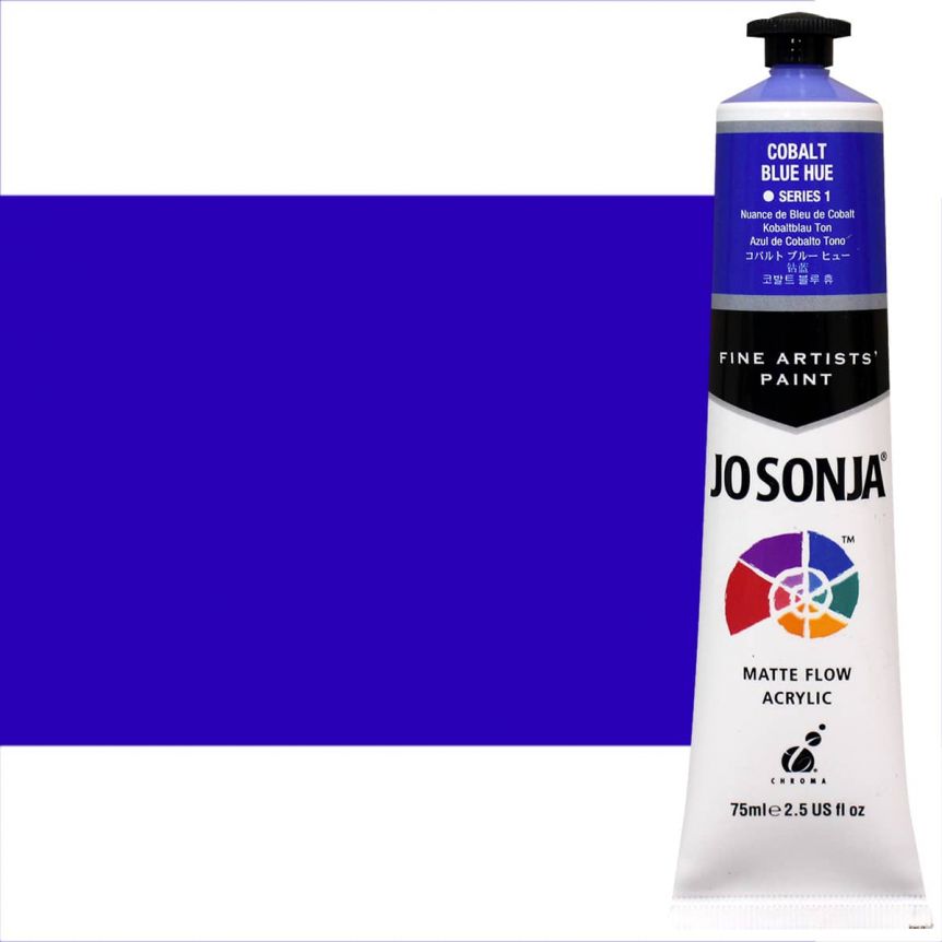 Jo Sonja Matte Acrylic - Cobalt Blue Hue, 75ml Tube