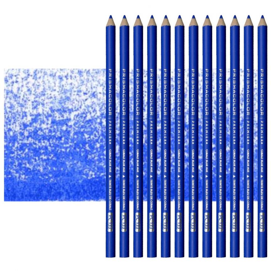 Prismacolor Premier Colored Pencils Set of 12 PC133 - Cobalt Blue Hue	