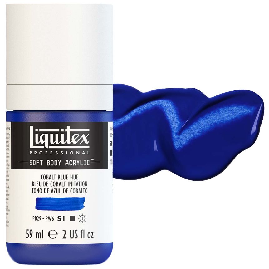 Liquitex Professional Soft Body Acrylic - Cobalt Blue Hue, 2oz Bottle