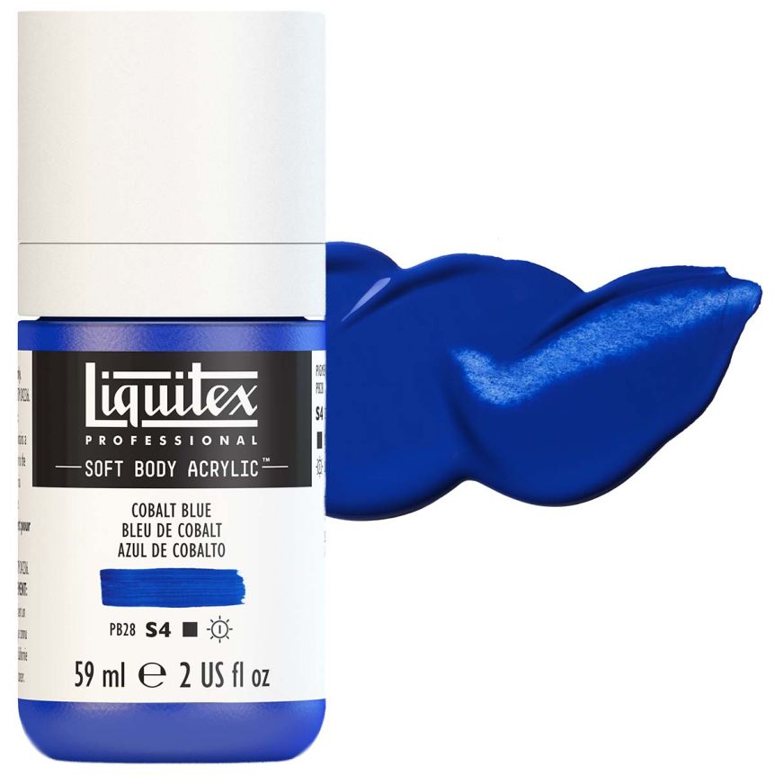 Liquitex Professional Soft Body Acrylic - Cobalt Blue, 2oz Bottle