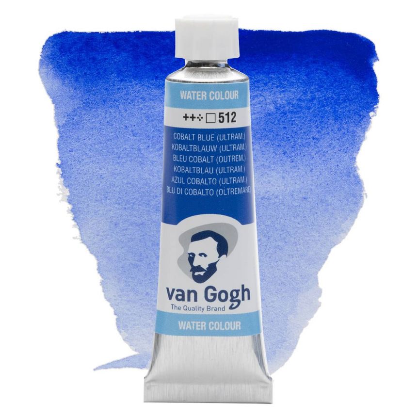 Van Gogh Watercolors - Cobalt Blue (Ultramarine), 10ml Tube