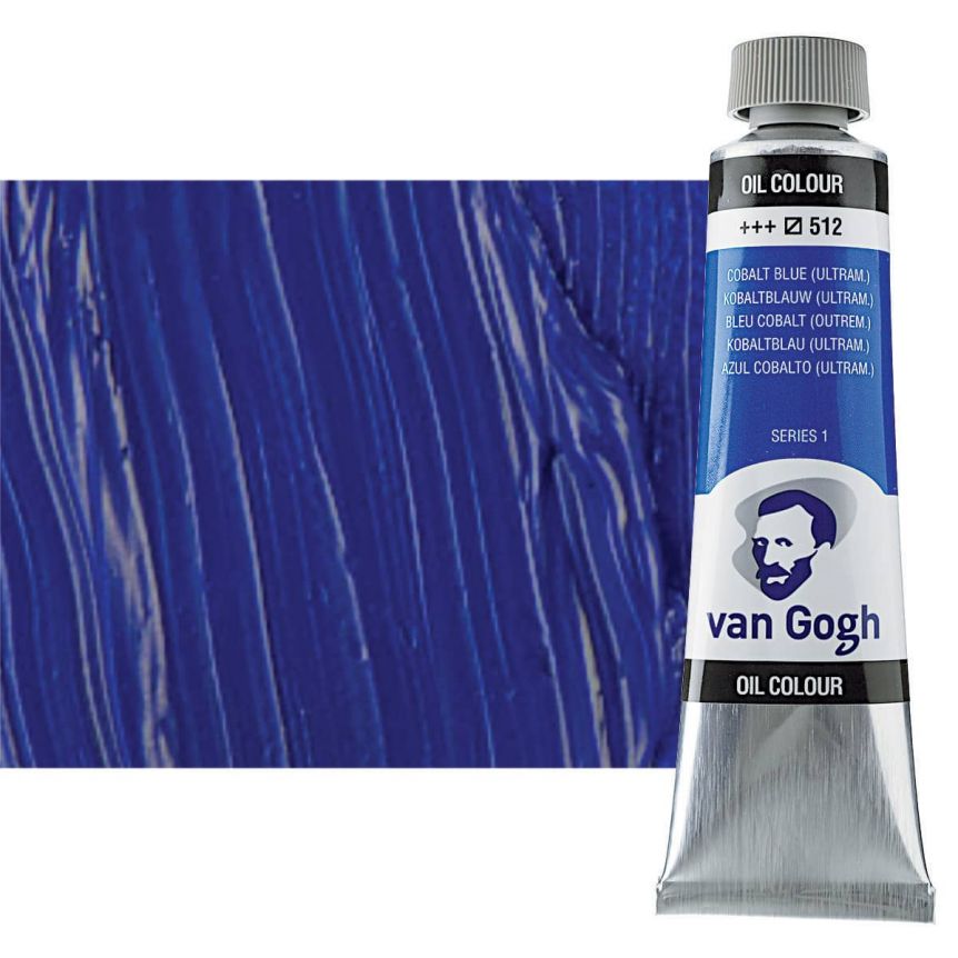 Van Gogh Oil Color, Cobalt Blue Ultramarine 40ml Tube