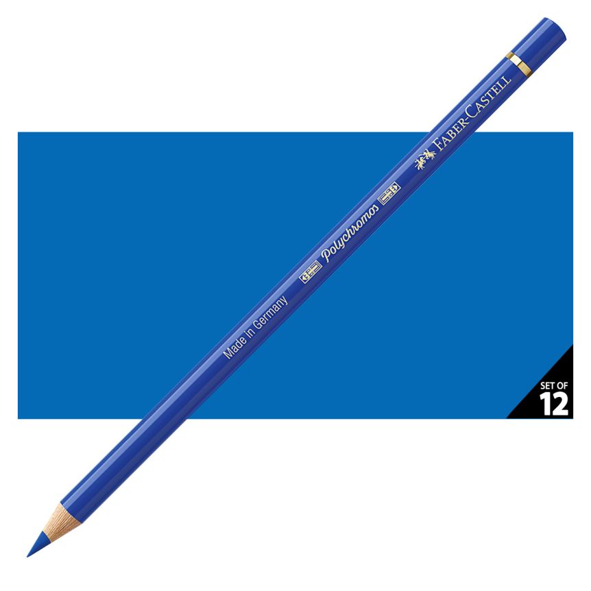 Faber-Castell Polychromos Pencil, No. 143 - Cobalt Blue (Box of 12)