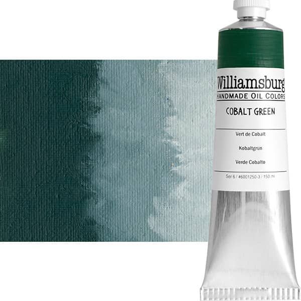 Williamsburg Handmade Oil Paint - Cobalt Green, 150ml Tube