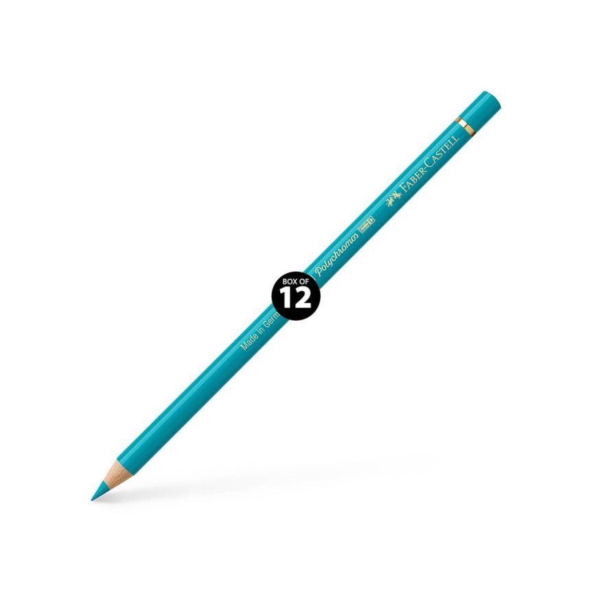 Faber-Castell Polychromos Pencil, No. 156 - Cobalt Green (Box of 12)