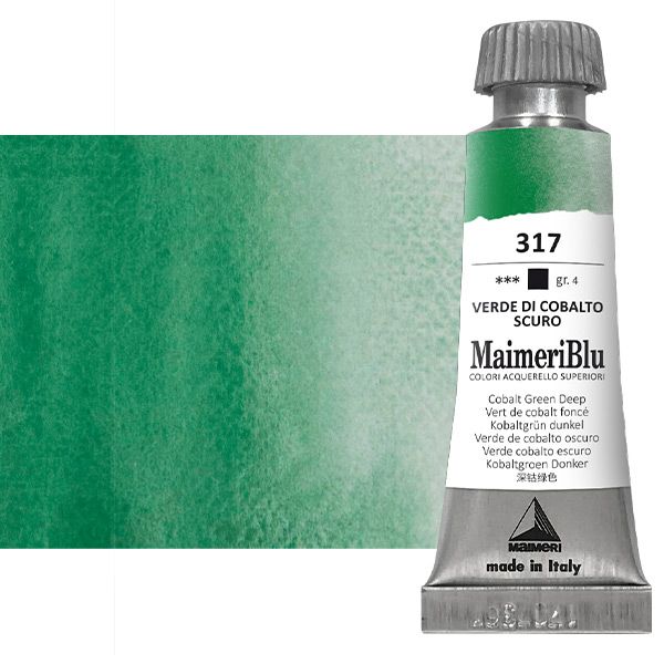 Maimeri-Blu Superior Watercolor - Cobalt Green Deep, 12ml