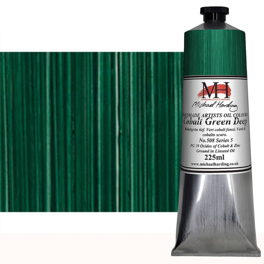 Michael Harding Handmade Artists Oil Color 225ml - Cobalt Green Deep