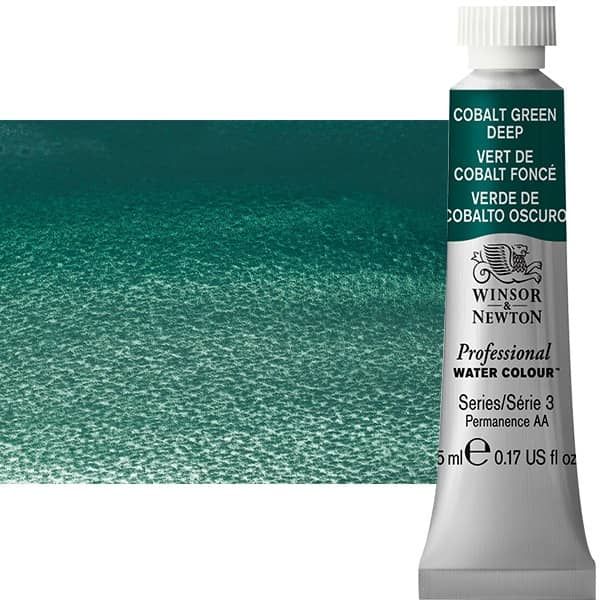 Winsor & Newton Professional Watercolor - Cobalt Green Deep, 5ml Tube