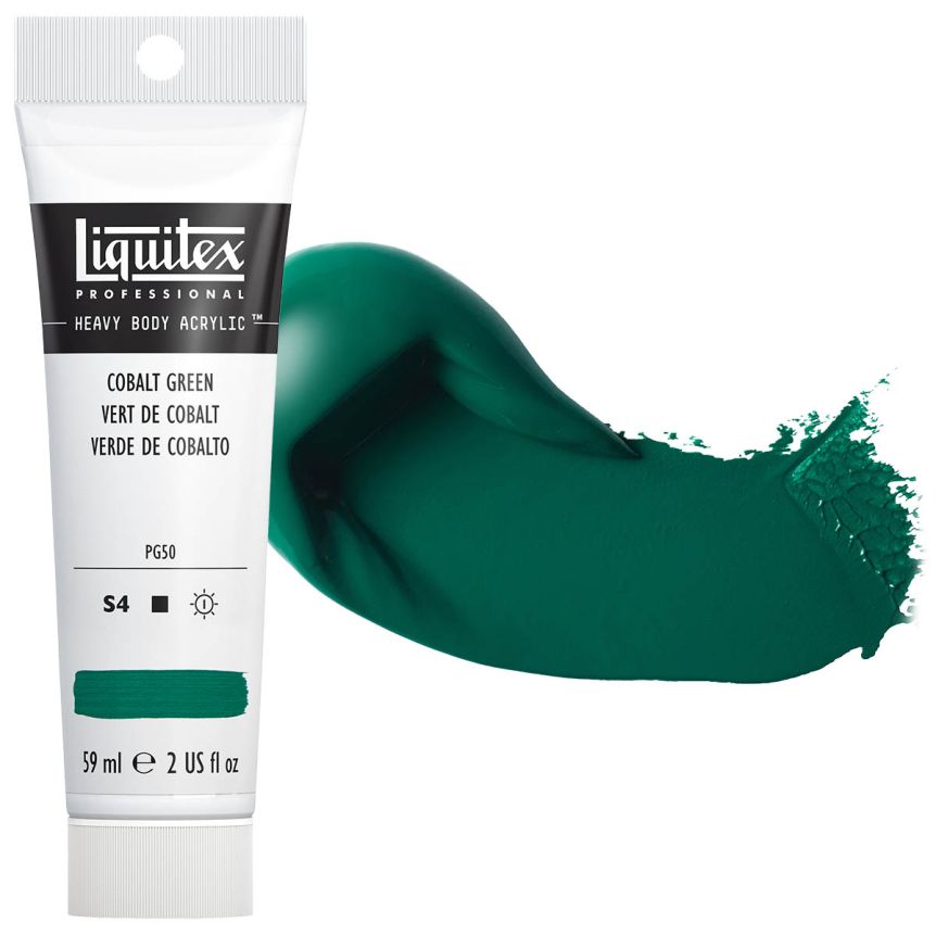 Liquitex Heavy Body Acrylic - Cobalt Green, 2oz Tube