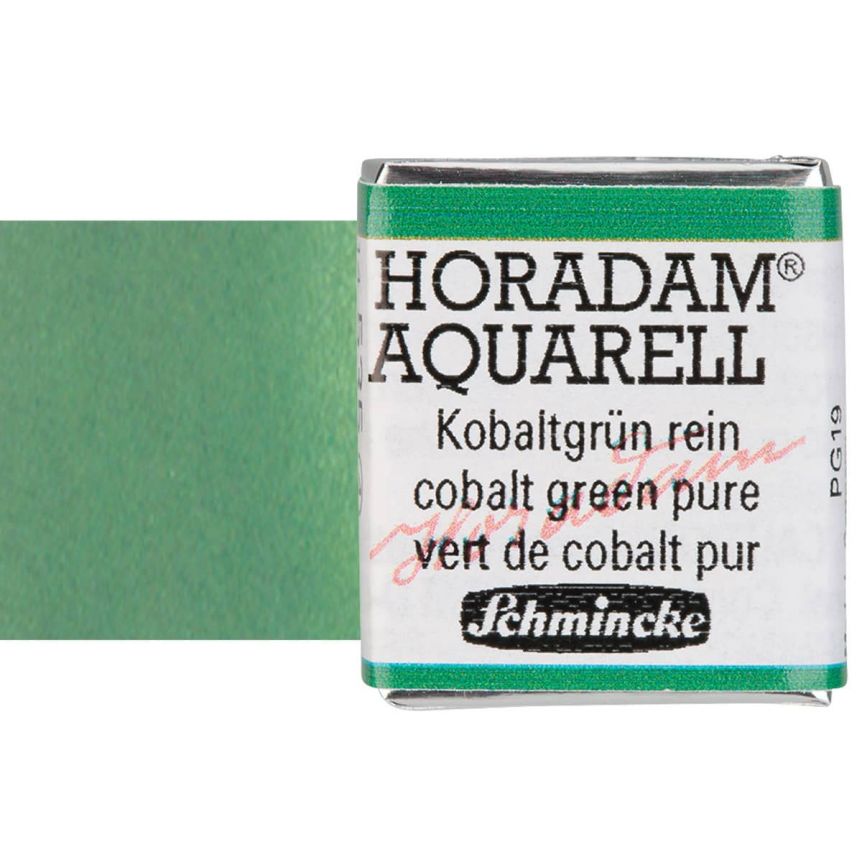 Schmincke Horadam Watercolor Cobalt Green Pure Half-Pan