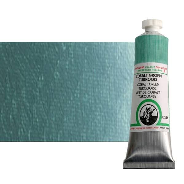 Old Holland Classic Oil Color 40 ml Tube - Cobalt Green Turquoise
