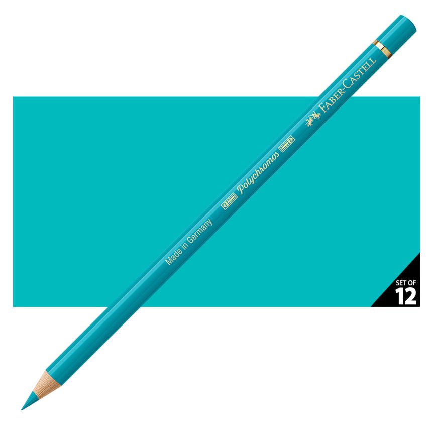 Faber-Castell Polychromos Pencil, No. 156 - Cobalt Green (Box of 12)
