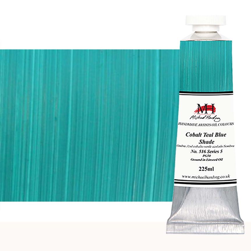 Michael Harding Oil Color - Cobalt Teal (Blue Shade), 225ml Tube