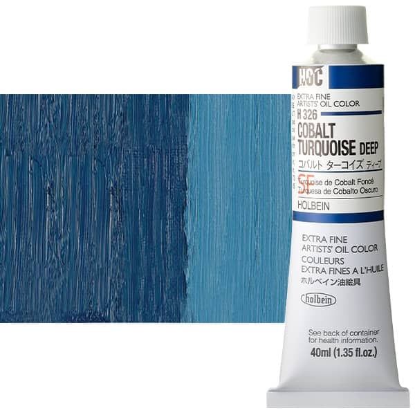 Holbein Artist Oil 40ml Tube Cobalt Turquoise Deep