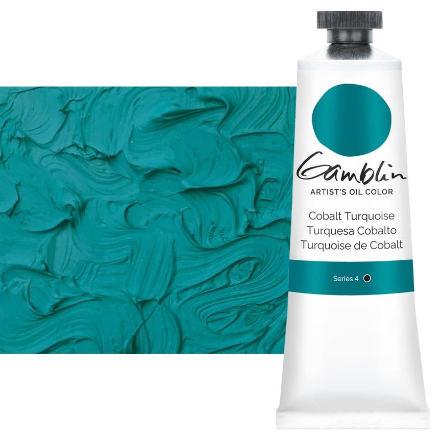 Gamblin Artists Oil - Cobalt Turquoise, 37ml Tube