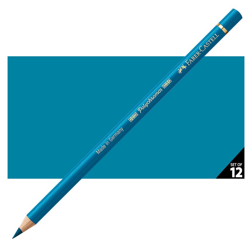 Faber-Castell Polychromos Pencil, No. 153 - Cobalt Turquoise (Box of 12)