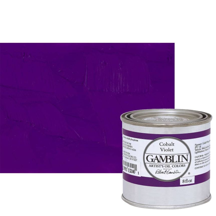 Gamblin Artists Oil - Cobalt Violet, 8oz Can