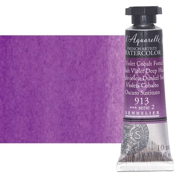 Sennelier l'Aquarelle Artists Watercolor - Cobalt Violet Deep Hue, 10ml Tube