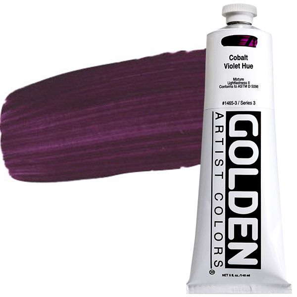 GOLDEN Heavy Body Acrylics - Cobalt Violet Hue, 5oz Tube