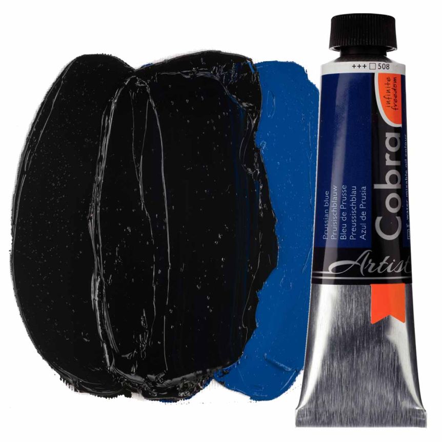 Cobra Water-Mixable Oil Color, Prussian Blue 150ml Tube