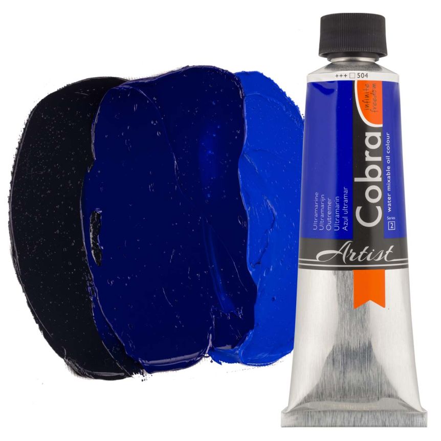 Cobra Water-Mixable Oil Color, Ultramarine 150ml Tube
