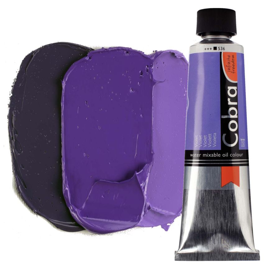 Cobra Water-Mixable Oil Color, Violet 150ml Tube