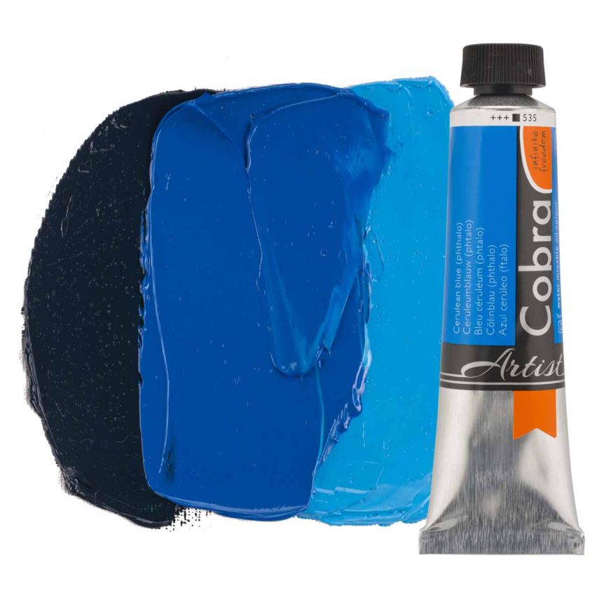 Cobra Water-Mixable Oil Color 40 Ml Tube - Primary Yellow - View #8