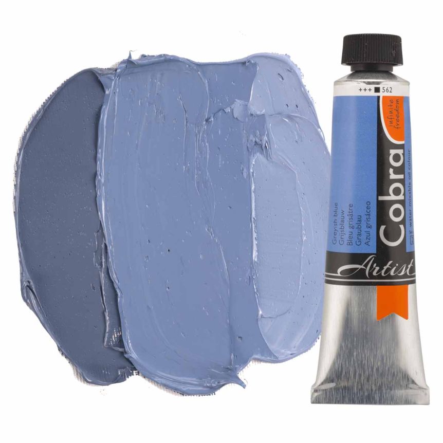 Cobra Water-Mixable Oil Color, Greyish Blue 40ml Tube
