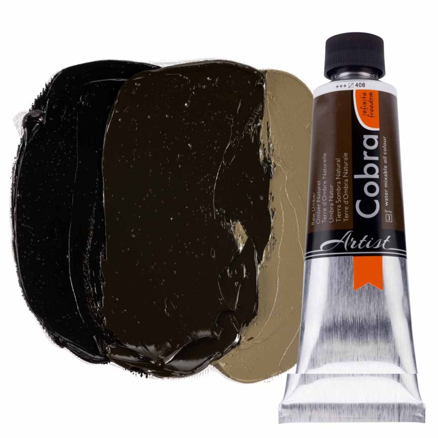 Cobra Water-Mixable Oil Color, Raw Umber 40ml Tube