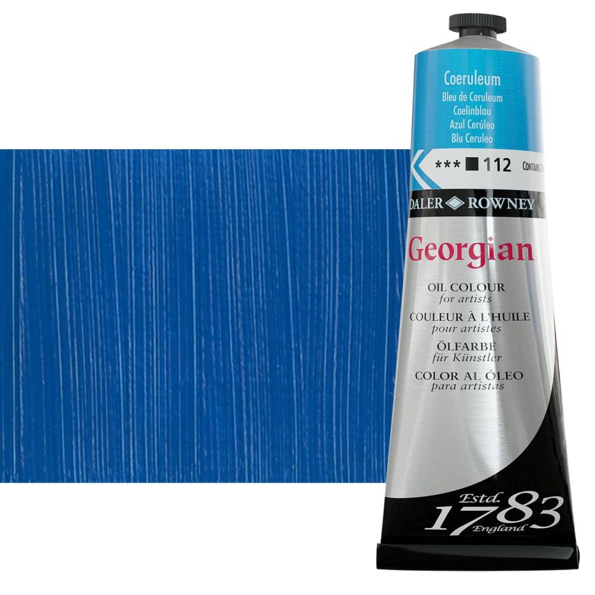 Daler-Rowney Georgian Oil Color 225ml Tube - Coeruleum Blue