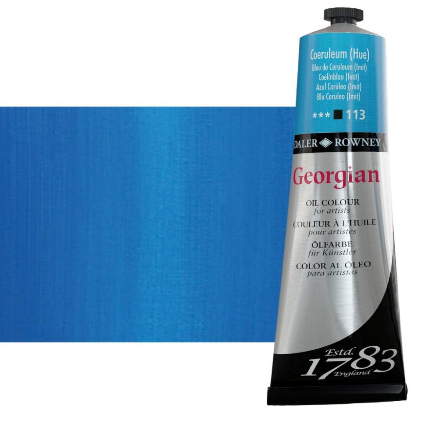 Daler Rowney Georgian Oil Paint Violet Grey 225ml Tube - Art Paints for  Canvas Paper and More - Oil Painting Supplies for Artists and Students 