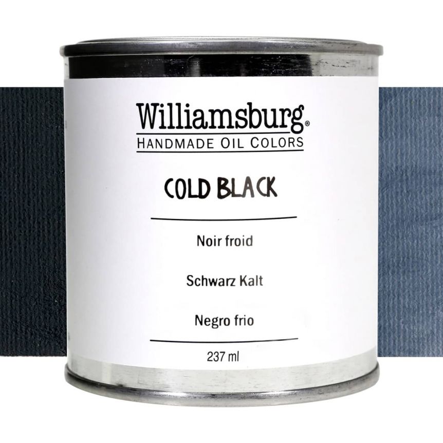 Williamsburg Oil Color 237 ml Can Cold Black